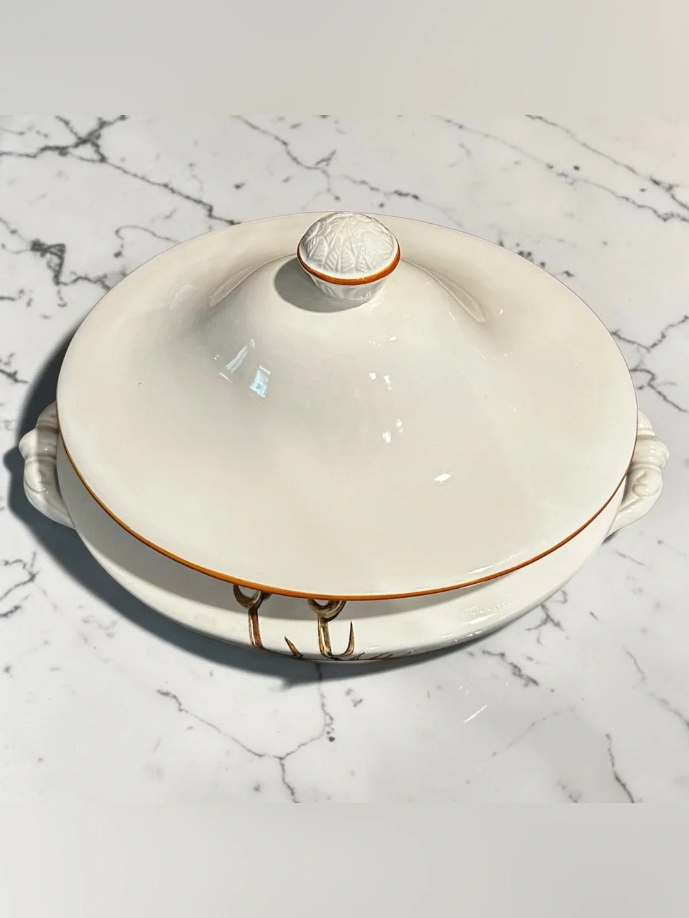 Vintage Este Ceramiche Italy Stag Deer Tureen – Neiman Marcus – Porcelain NWT